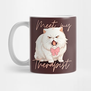 My cat is my therapist Mug